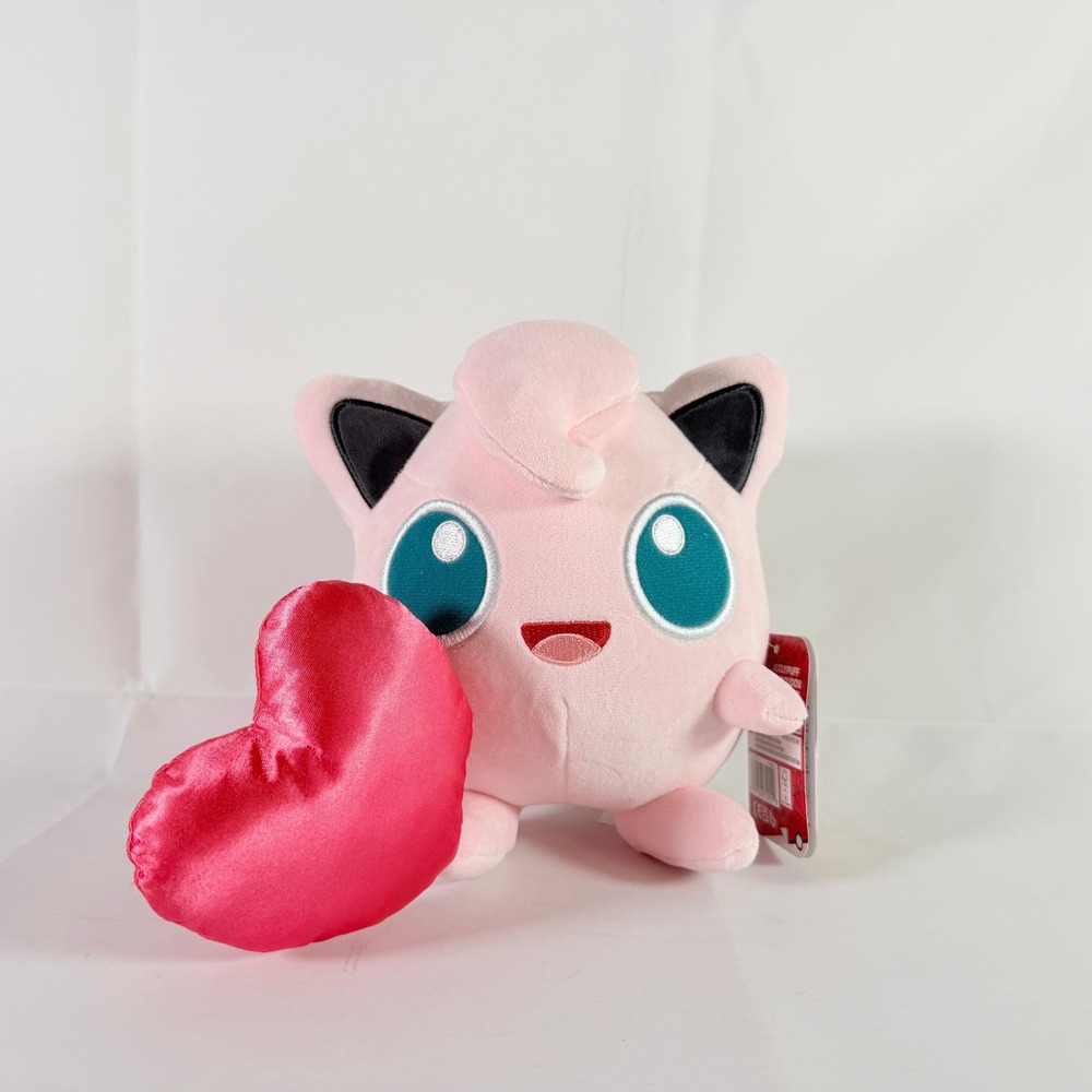 Pokémon Jigglypuff‎ Valentine's Day Heart Plush 7" Stuffed Animal Jazwares